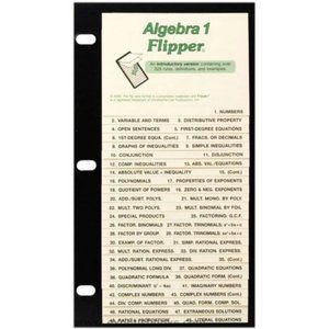 Algebra 1 Flipper Distributive Property, Disjunction, Polynomial Factoring, etc.